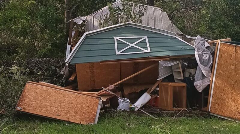 Samantha Tarrant, which she used for her small business before it was destroyed by the hurricane.